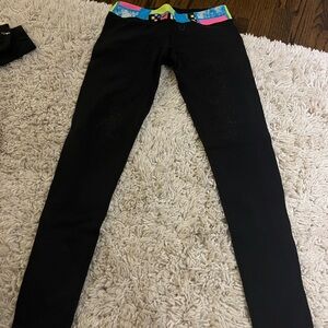 Ivivva (Lululemon) leggings - children’s 14- interchangeable waste-band to black